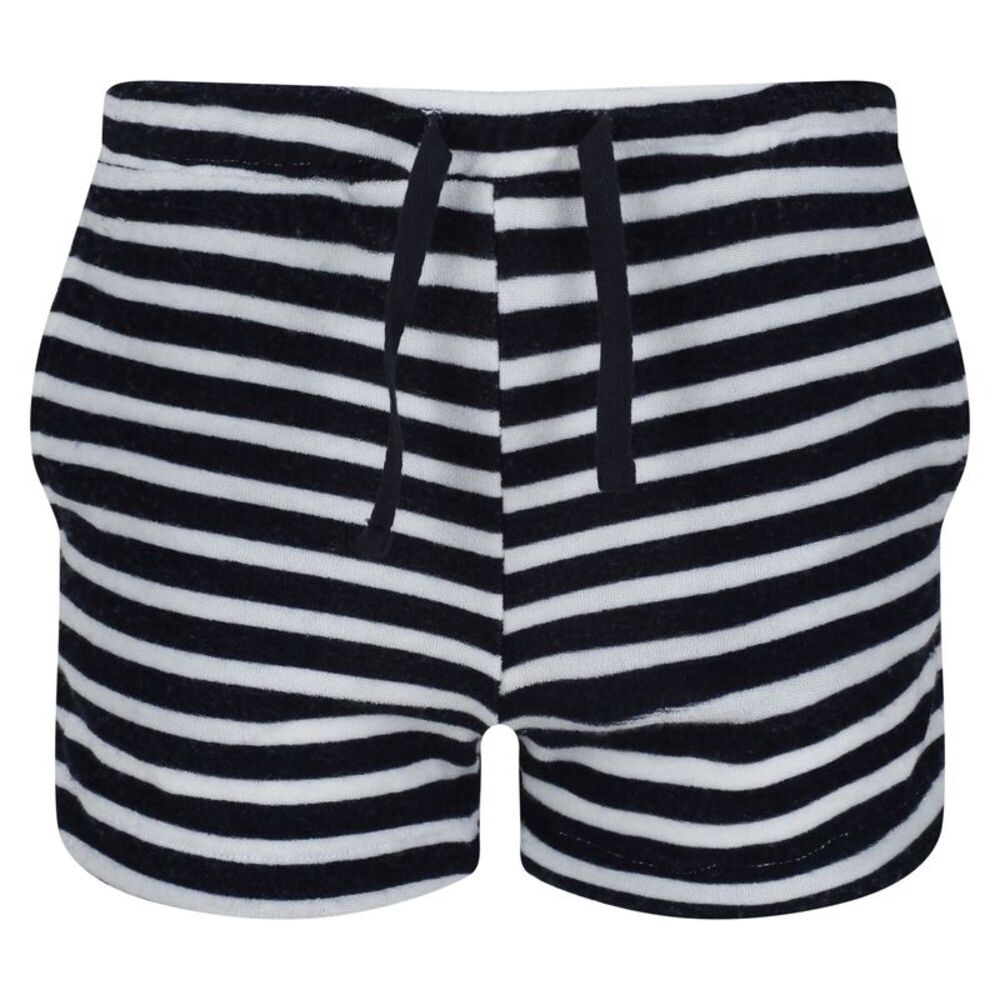 Regatta Childrens/Kids Dayana Towelling Stripe Casual Shorts / Navy/White